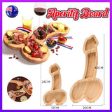 Wooden Cheese Board Serving Aperitif Board Charcuterie Board Meat Cheese Platter - S (24CM)