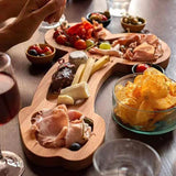 Wooden Cheese Board Serving Aperitif Board Charcuterie Board Meat Cheese Platter - S (24CM) - 45-Degree Angle