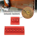 2PCS Wood Graining Tool Wood Grain Wall Art Paint For Wall Painting Decor DIY - Close-Up Angle