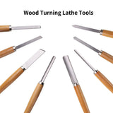 8X Heavy Duty HSS Wood Lathe Chisel Set Turning Wood Tools Carving GougeDurable - Extra Image