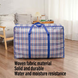 10PCS Large Waterproof Moving Packing Bags Woven Storage Luggage Quilt Bags - Medium - 45-Degree Angle