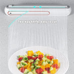 Cling Film Cutter Box Plastic Wrap Dispenser Sliding Container Fits Rolls up to 32cm - Green
