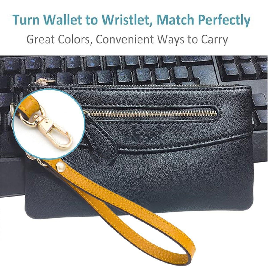 Adjustable Leather Replacement Wrist Strap for Wallets Handbags and Clutches