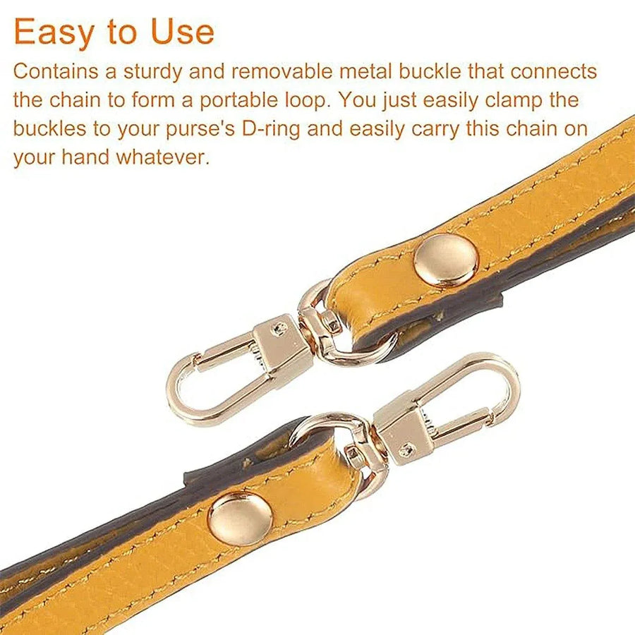 Adjustable Leather Replacement Wrist Strap for Wallets Handbags and Clutches