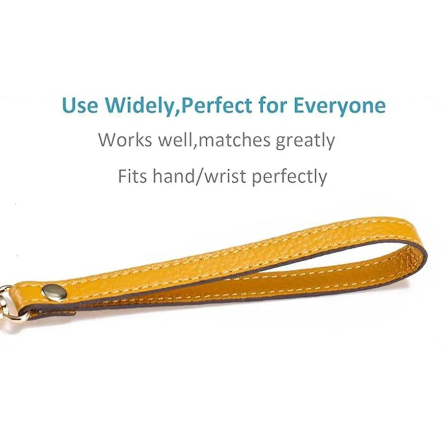 Adjustable Leather Replacement Wrist Strap for Wallets Handbags and Clutches
