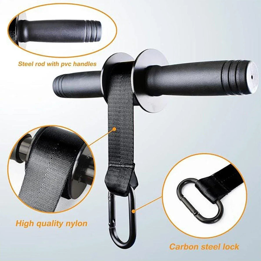 1-Piece Forearm and Wrist Roller Trainer, Black