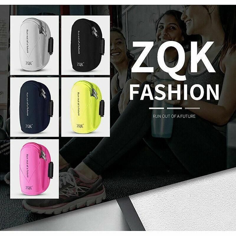 Universal Outdoor Sports Armband Case Phone Holder Gym Running Jogging Arm Band - Pink