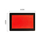 Stamp Ink Pad Rectangular 63x95mm for Rubber Stamps Office Fingerprint Stamping - Red