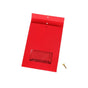 10PCS Snowflake Kraft Paper Candy Bag with Window Biscuit Self Standing Food Bag - Red