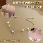 Pearl Flower Bracelet Women Bracelets Charm Hand Chain Titanium Steel Chain - Bracelet