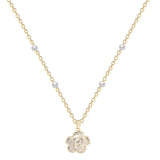 Pearl Flower Bracelet Women Bracelets Charm Hand Chain Titanium Steel Chain - Necklaces