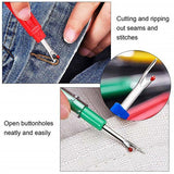 7PCS Seam Ripper and Thread Snips Set for Sewing Stitch Removal and Craft Cutting - Side View