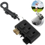 Golf Club Cleaning Brush 3 In 1 Club Groove Cleaner Tool with Keyring
