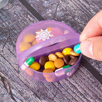 7 Day Weekly Case Dispenser Medicine Tablet Organizer Storage Container Pill Box - Colourful