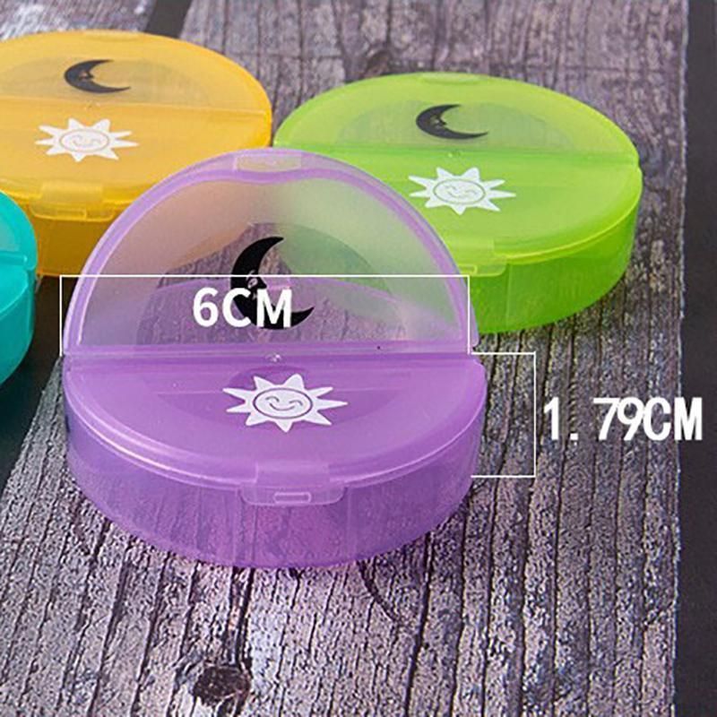 7 Day Weekly Case Dispenser Medicine Tablet Organizer Storage Container Pill Box - Colourful