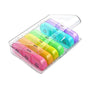 7 Day Medicine Organizer Pill Box Tablet Daily Case Weekly Dispenser Container - Colourful