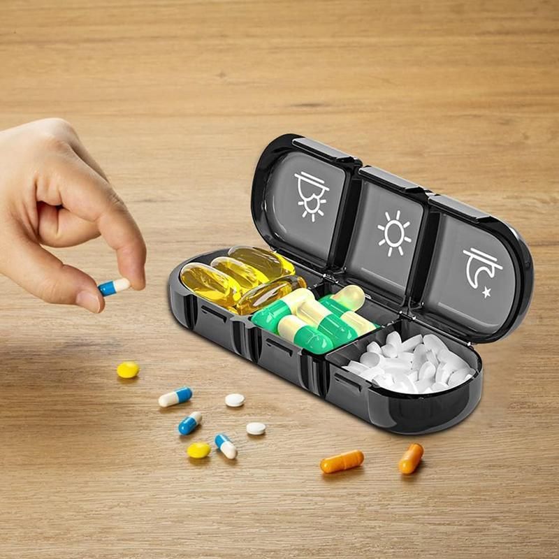 7 Day Medicine Organizer Pill Box Tablet Daily Case Weekly Dispenser Container - Colourful