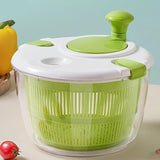 Salad Spinner Vegetable Lettuce Salad Leaves Washer Dryer Serving Bowl Container - 45-Degree Angle