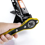 Car Labor-Saving Jack Ratchet Wrench Wheel Hand Crank Cross Wrench Repair Tool - 45-Degree Angle