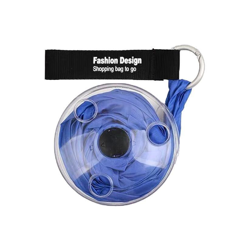 Large Capacity Folding Telescopic Storage Bag Portable Shopping Bag For Travel - Blue