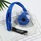 Large Capacity Folding Telescopic Storage Bag Portable Shopping Bag For Travel - Red - Side View