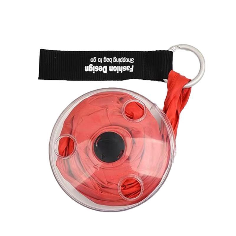 Large Capacity Folding Telescopic Storage Bag Portable Shopping Bag For Travel - Red