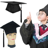 Mortarboard Graduation Hat Academic Cap Black Bachelor Master Chancellor Hat Au - Side View