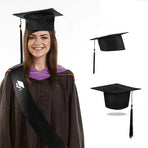 Mortarboard Graduation Hat Academic Cap Black Bachelor Master Chancellor Hat Au