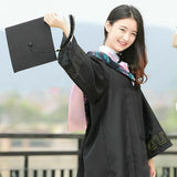 Mortarboard Graduation Hat Academic Cap Black Bachelor Master Chancellor Hat Au - 45-Degree Angle