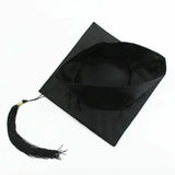 Mortarboard Graduation Hat Academic Cap Black Bachelor Master Chancellor Hat Au - Rear View