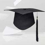 Mortarboard Graduation Hat Academic Cap Black Bachelor Master Chancellor Hat Au - Extra Image