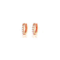 7sizes Hoop Earring Silver Zirconia Ear Huggie Hoop Cartilage Piercing Jewellery - Champagne-6mm