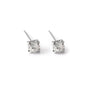 4/5mm Cushion Lab-Created Diamond Stud Earrings Women's 14K White Gold Finish - 5MM