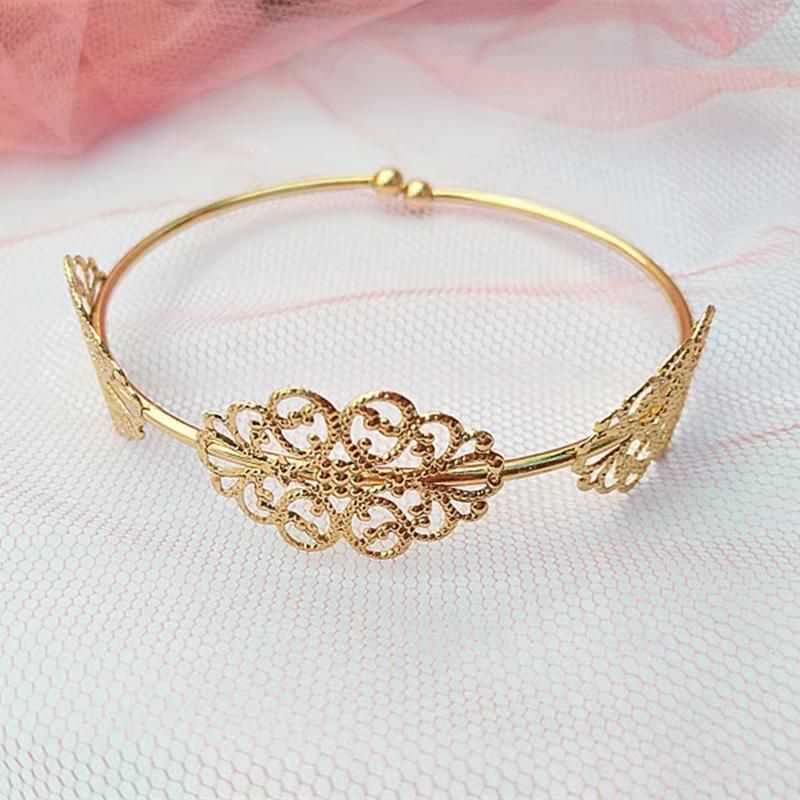 Adjustable Gold Upper Arm Cuff Bracelet for Women Fashion Boho Armband Jewelry