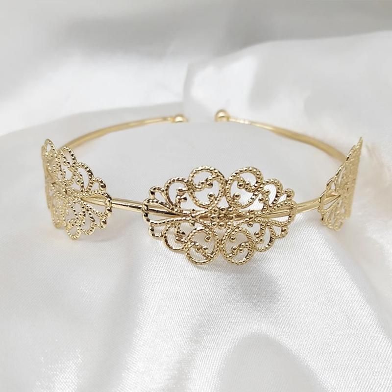 Adjustable Gold Upper Arm Cuff Bracelet for Women Fashion Boho Armband Jewelry