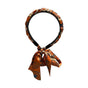Chains patterned satin headband with Long Scarf Headband Scarf Hair Accessories - Orange