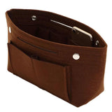Travel Organiser Handbag Felt Bag Tote Insert Liner Purse Pouch Women 25*16*9Cm - Yellow - Extra Image