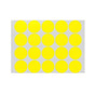Yellow Assorted Sizes Colour Sticker Dots Adhesive Round Labels Circular Spot Scrapbook - 100mm*2 Dots
