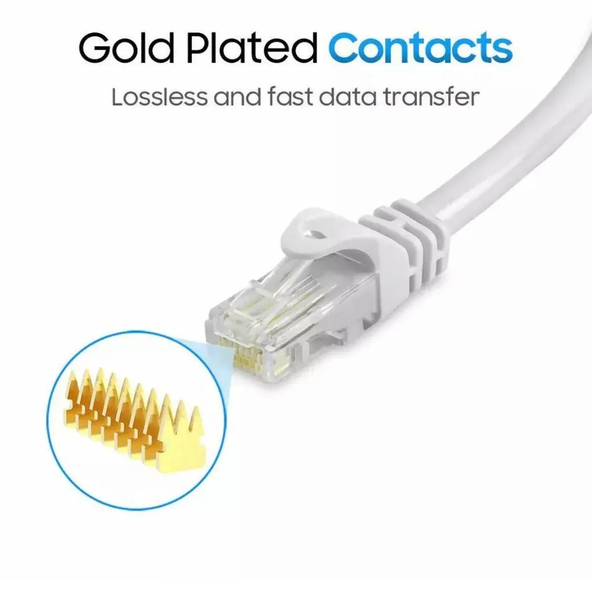 Fast Ethernet Network Cable CAT6 1000Mbps Internet RJ45 1 2 3 10 15 20 30 50m - 2M