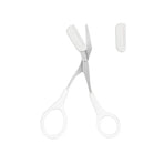 Eyebrow Trimmer Grooming Scissors Eyelash Thinning Shears Comb Brow Shaping Tool - White