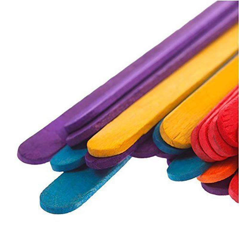 1000PCS Natural Wooden Craft Sticks Paddle Pop Sticks Ice Cream coffee stir - Wooden