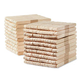 1000PCS Natural Wooden Craft Sticks Paddle Pop Sticks Ice Cream coffee stir - Wooden - Close-Up Angle