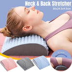 Ergonomic Neck and Back Support Stretcher for Relaxation and Posture - Blue