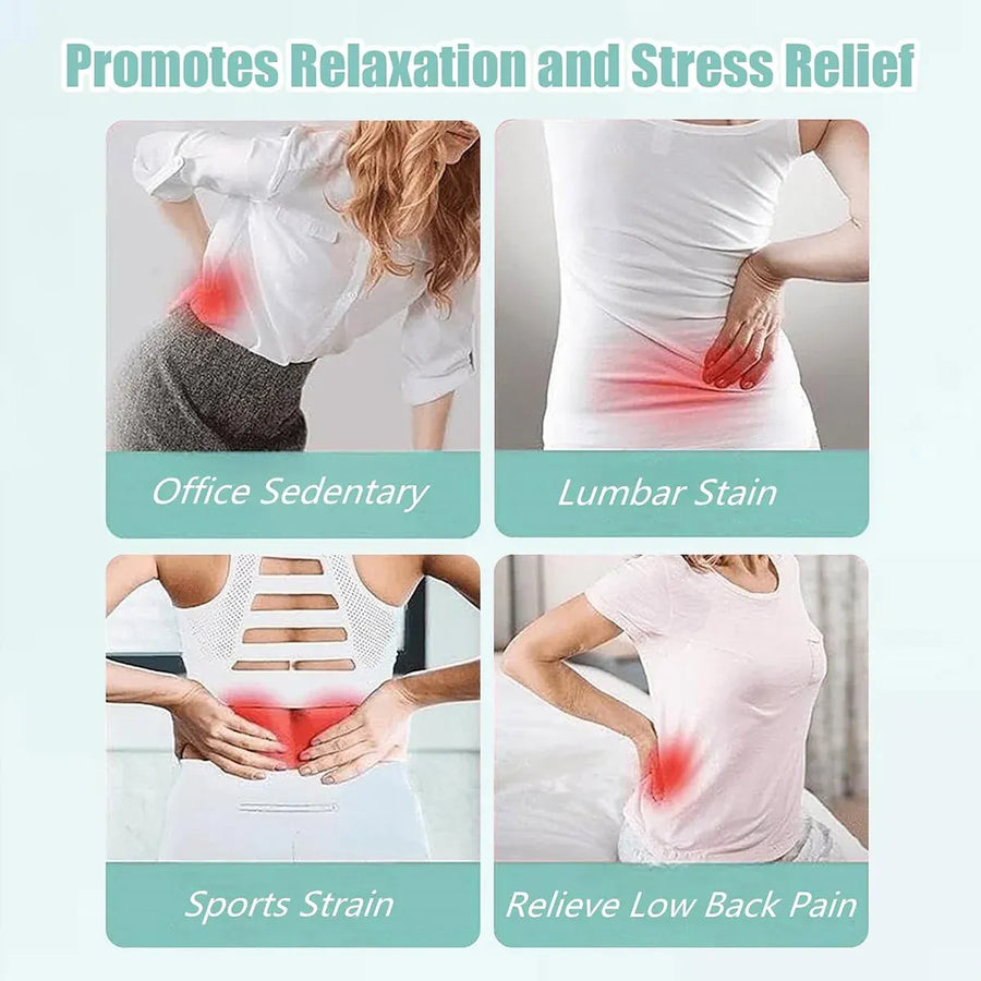 Ergonomic Neck and Back Support Stretcher for Relaxation and Posture - Blue