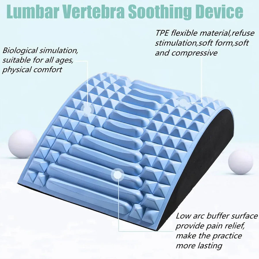 Ergonomic Neck and Back Support Stretcher for Relaxation and Posture - Grey