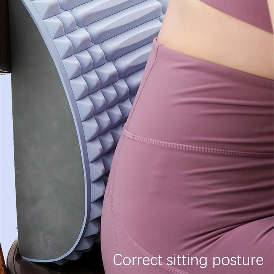 Ergonomic Neck and Back Support Stretcher for Relaxation and Posture - Grey