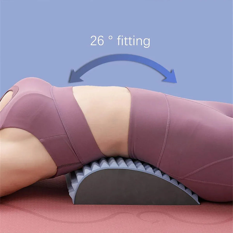 Ergonomic Neck and Back Support Stretcher for Relaxation and Posture - Grey