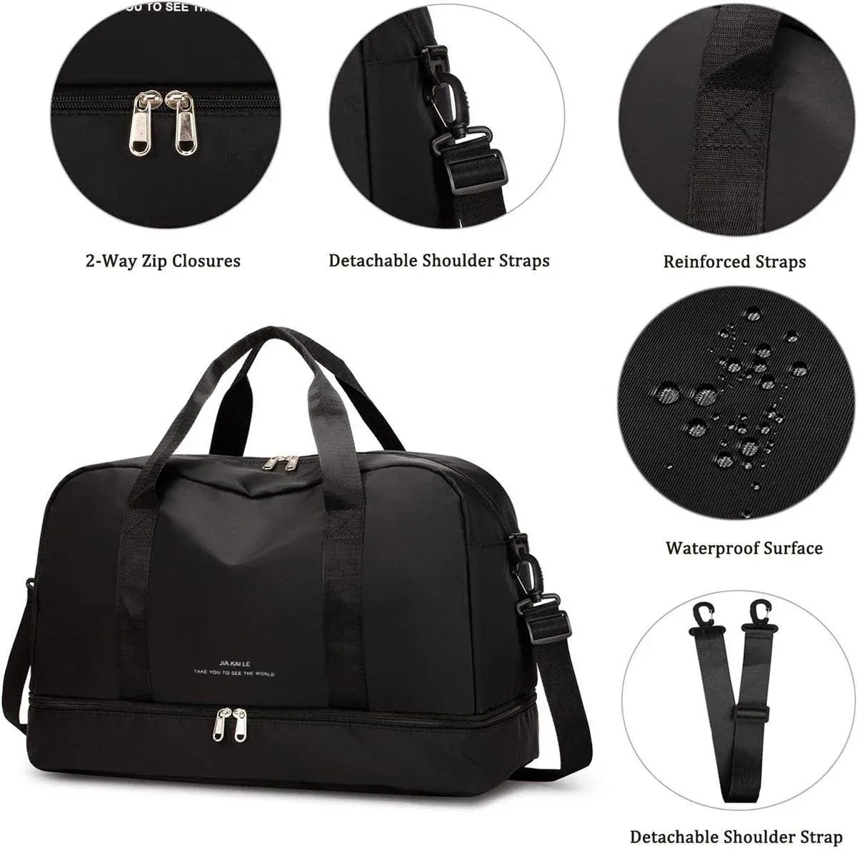 Yoga Fitness Bag Outdoor Sports Travel Bag Large Capacity Gym Luggage Bag