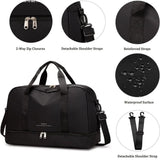 Yoga Fitness Bag Outdoor Sports Travel Bag Large Capacity Gym Luggage Bag - Rear View