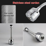 Kitchen Universal Faucet Splash-Proof Head Pressurized Nozzle Bubbler 360° Au - Close-Up Angle